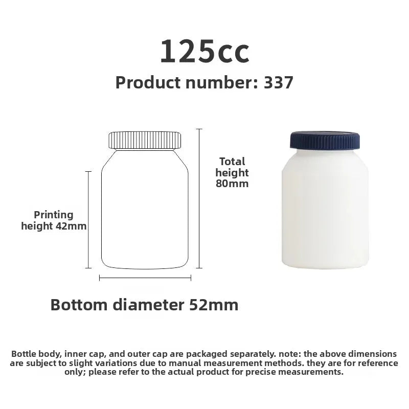 New HDPE 200ml 90 Capsules DHA Vitamin Tablets Deep Sea Fish Oil Capsules Food Grade Health Supplement Bottle