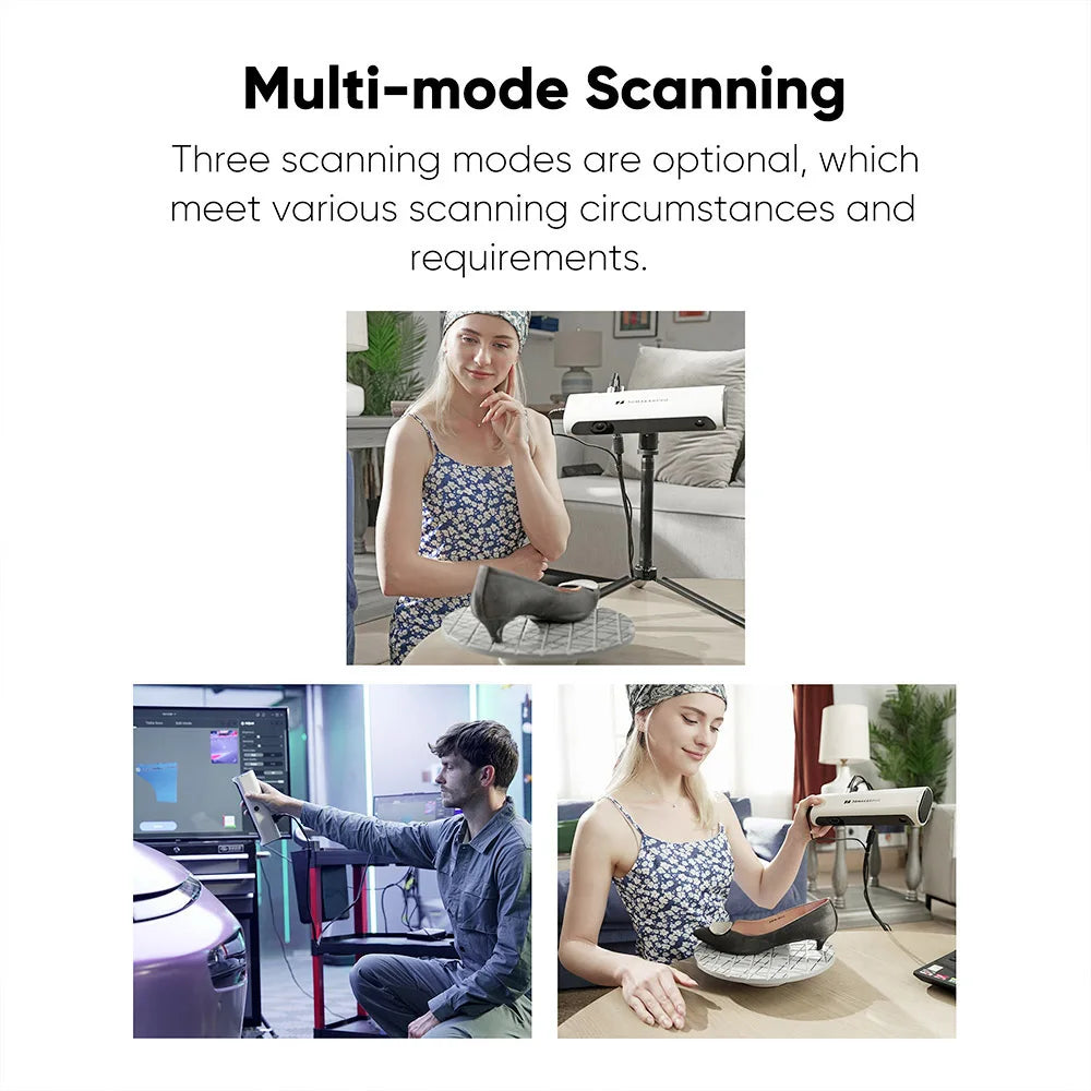 Luxury Edition 3DMakerpro Lynx 3D Scanner, 0.10mm Accuracy, 0.30mm Resolution, 10fps Frame Rate, 250x400mm Single Capture Range