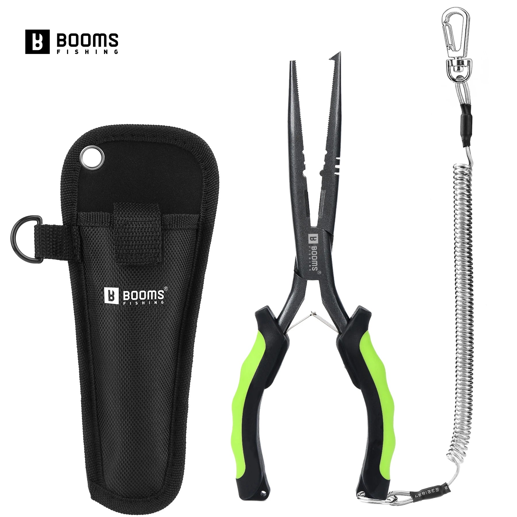 Booms Fishing F03 Multifunction Fishing Pliers Tools 23.5cm Straight Long Nose Stainless Steel Line Cutter Scissors Tools Ürün ana görseli