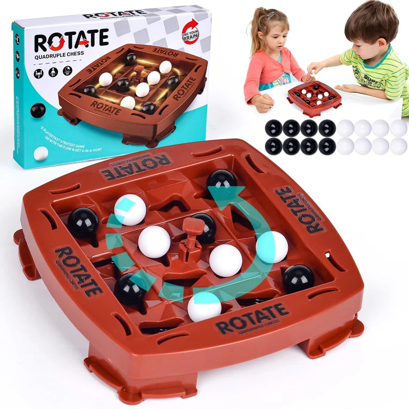 Logic Chess Track Game Educational Toy, Track Chess Game, Four In A Row Game, Fun Table Top 2 Players Puzzle Board Game Set Ürün ana görseli