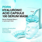 Korean Skincare PDRN Hyaluronic Acid Capsule 100 Serum Mask,Daily Moisturizing Salmon PDRN Serum Mask for Everyday Glow (10EA)
