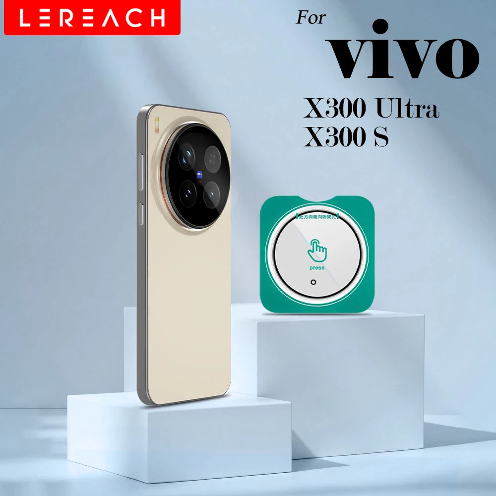 Lereach for VIVO X300 Ultra X300S Self-Locating Frame Tempered Glass Camera Lens Protector Anti-Scratch Film Ürün ana görseli