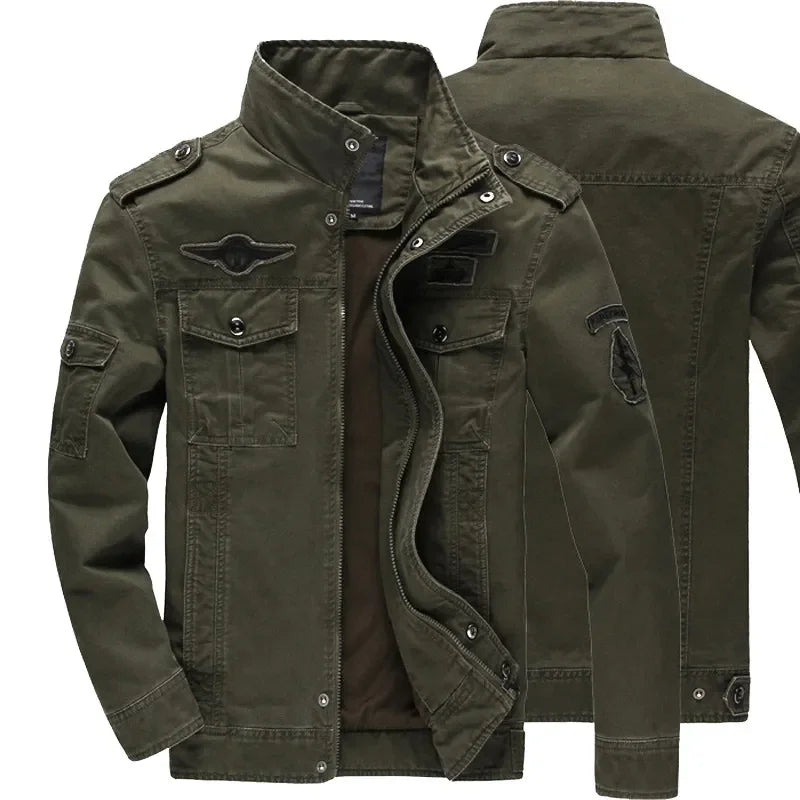 2024 new Spring Autumn Men's Bomber Jacket Casual Male Tactical Coats Baseball Slim Outwear Windbreaker Tooling Jackets