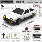 Skymaker AE86 Model LD1801 RX-7 FC LD1802 1:18 RC Drift Car 1/18 2.4G Remote Control ESP Gyroscope LED Mini RC Racing Car Toys