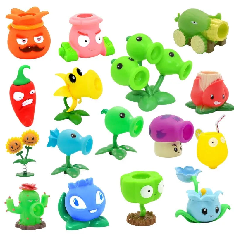 PLANTS VS ZOMBIES Crazy Dave Game Action Figure Roadblock Iron Bucket Grim Reaper Zombie Model Doll Kids Toys Children's Gifts