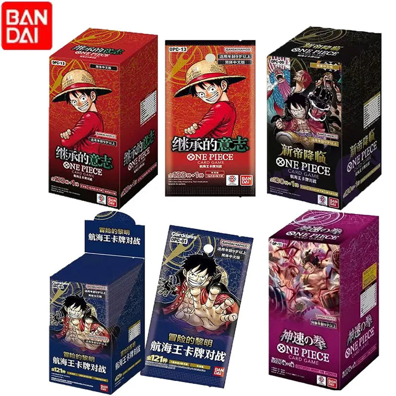 Bandai One Piece TCG OP01-OP13 Card Game Romance Dawn Chinese Version TCG Booster BOX Collection Cards Kids Toys Birthday Gift Ürün ana görseli