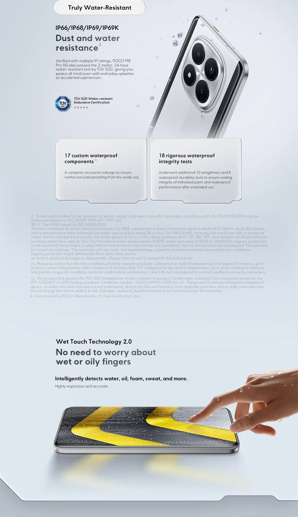 Global Version POCO M8 Pro 5G Snapdragon 7s Gen 4 Smartphone 6.83" AMOLED Display 50MP Camera 6500mAh Battery Xiaomi Cellphone