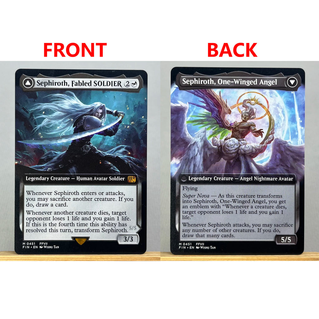 FIN PSS5 FCA HOLO14-001 Tcg proxy magical cards Sephiroth, Fabled SOLDIER Vivi Ornitier Cloud, Midgar Mercenary gathering