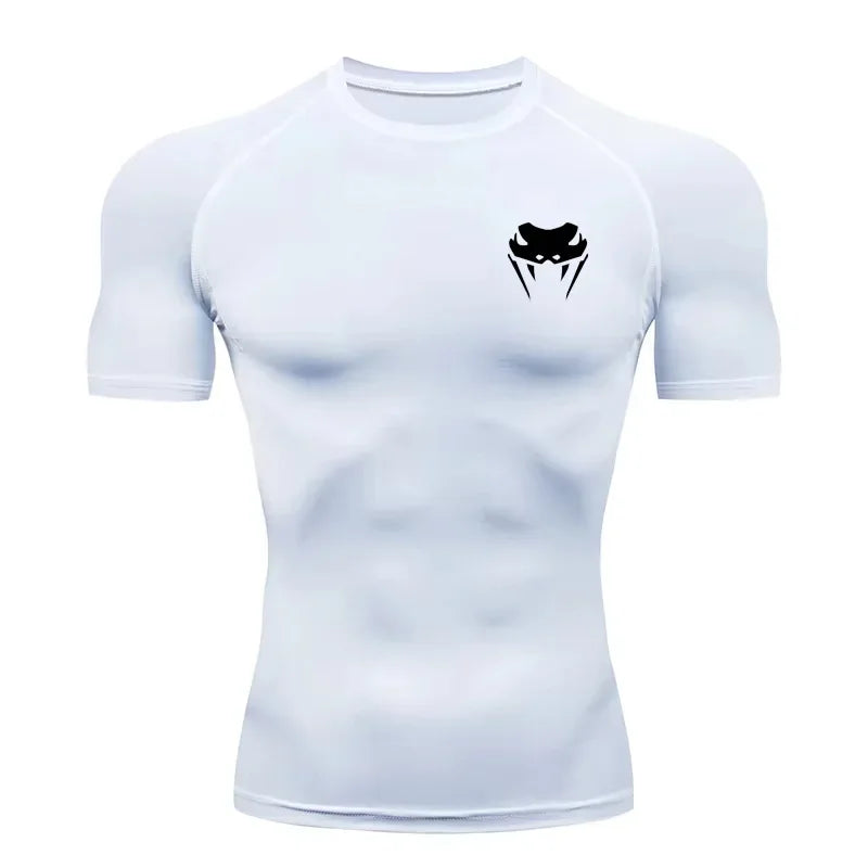 Men Compression Shirt Short Long Sleeve Quick Dry | All Season Workout Top for Gym Running Fitness UV Protection