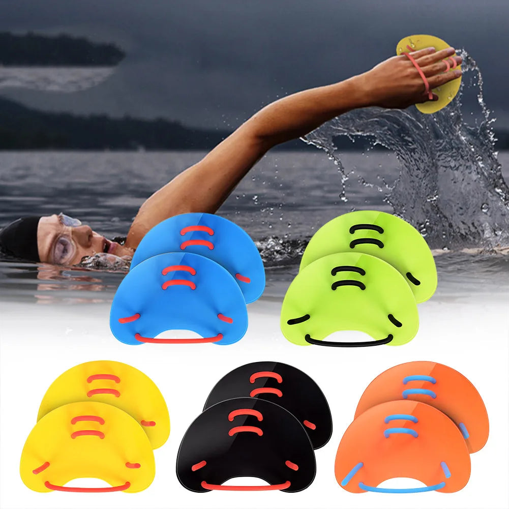Silicone Swimming Correction Hand Fins Lightweight Water Sports Gloves Paddle Portable Adjustable Auxiliary Teaching Accessories Ürün ana görseli