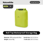 Naturehike Rolled Storage Bag Outdoor Travel Hiking Lightweight Waterproof Vacuum Compression Dispenser Bags Portable Organizer