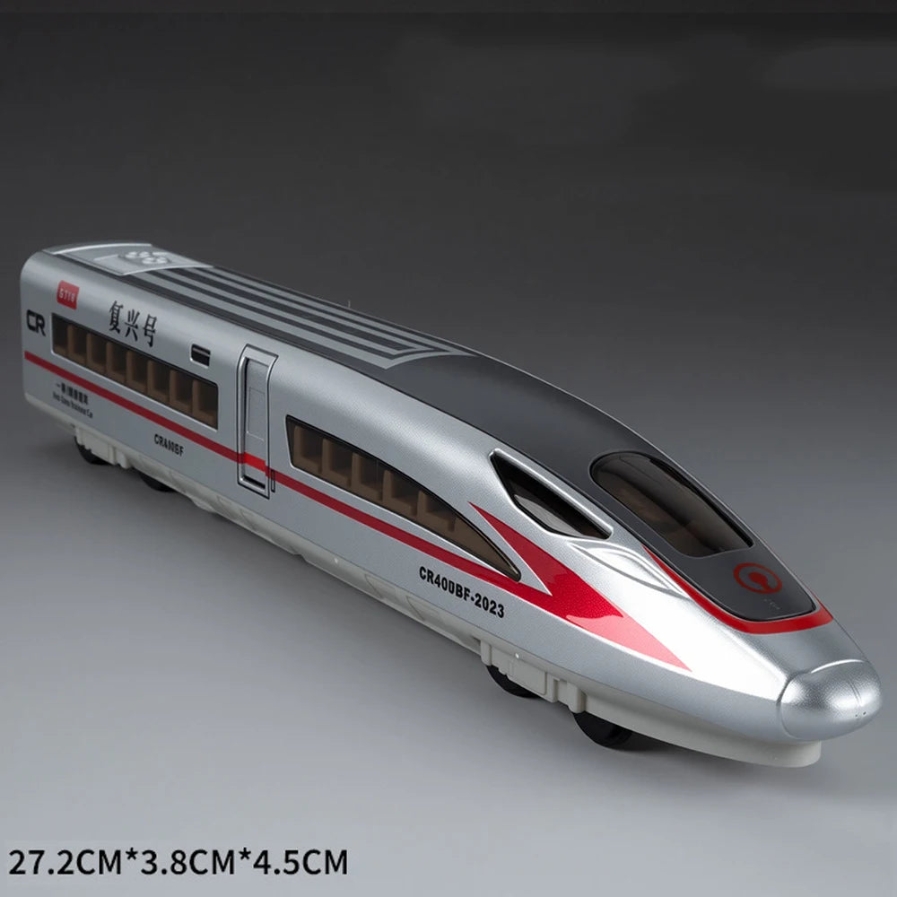 1:60 Scale FuXing High-speed Railway Toy Car Model Sound Light Remote Control Electric Simulation Train Models Ornaments Gifts