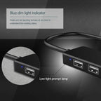 USB 2.0 Ultra-thin USB 2.0 Multi-USB 4 Port Splitter Hub Adapter Dock Expander PC Laptop Computer Accessories