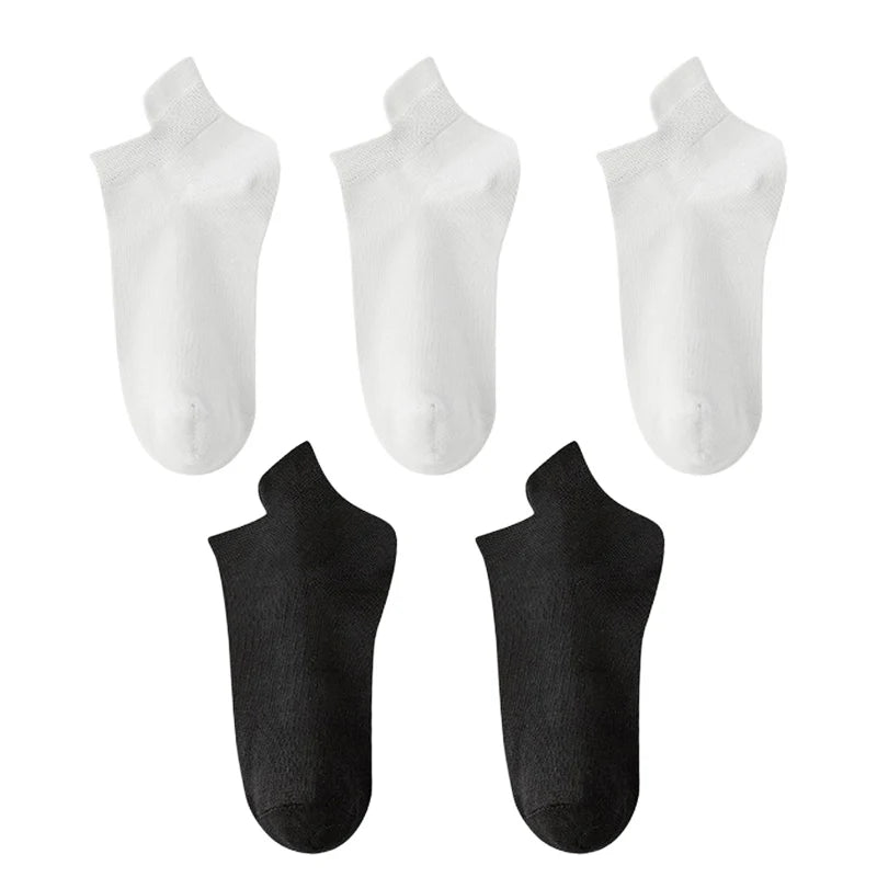 10pieces=5 Pairs Women Socks Casual Breathable High Quality Ankle Sock Summer Low Cut Cotton Thin Short Elastic Sox calcetines
