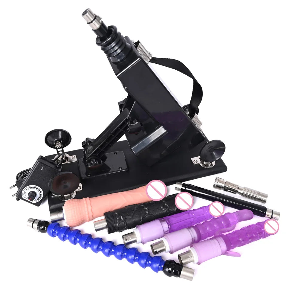 ROUGH BEAST Sex Machine for Women and Men with Dildo Attachment Automatic Masturbation Machine 3XLR Connector Sex Toys Products