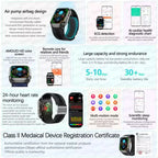 2026New Health Watch Blood Pressure Accurate Measure Smart Watches Men Uric Acid Blood Lipids waterproof Airbag Smartwatch Women
