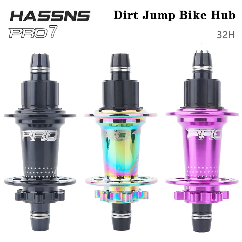 HASSNS Noisy Cube Pro 7 Freehub MTB Rear Hub 32 Holes Dirt Jump Bike Hub Changes Bicycle Cube 15*100/10*135MM Cycling Bushings Ürün ana görseli