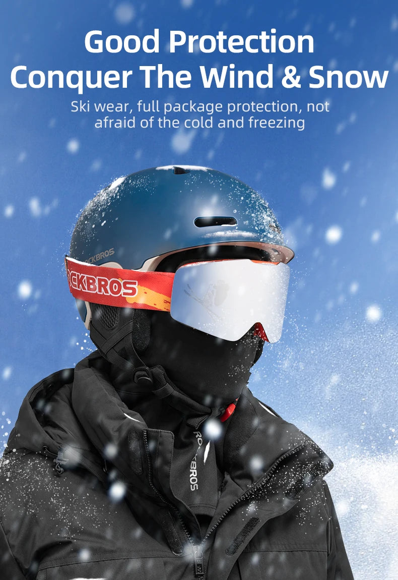 ROCKBROS Cycling Caps Full Face Mask Winter Breathable Windproof Fleece Bike Neck Cover Scarf Mask Skiing Motorcycle Bicycle Hat