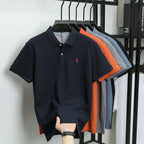 100% pure cotton short sleeved polo shirt high-end luxury brand fashion Paul Pony embroidery golf men's business casual T-shirt