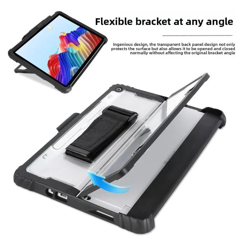 Acrylic Transparent Protective Case for 12 Inch Microsoft SurfacePro12 Tablet (2025) – Shockproof, Anti-Drop,with Shoulder Strap