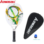 Kawasaki Beach Tennis Racket Carbon Fiber Soft Face Tennis  Paddle  Racquet with Protective Bag Cover