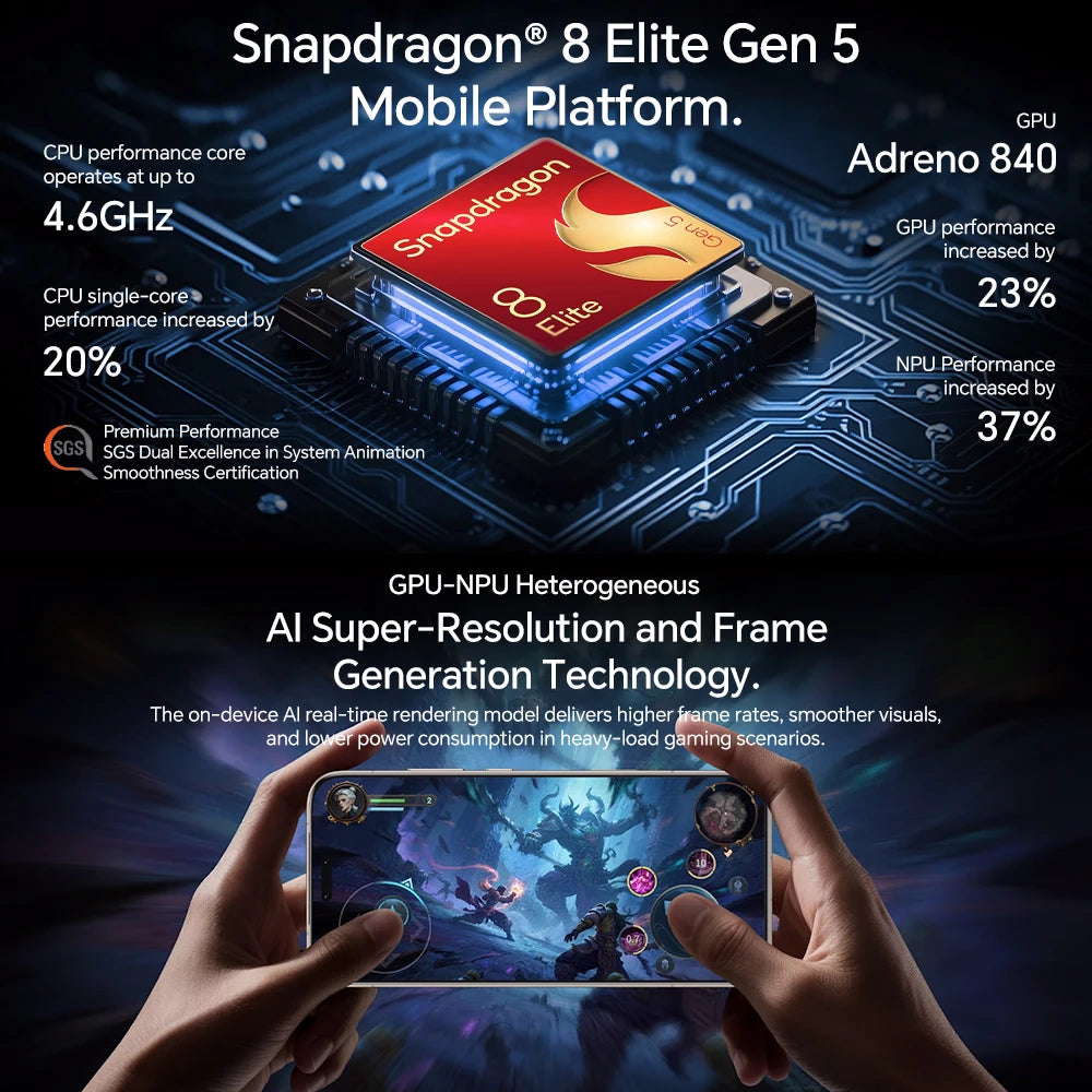 HONOR Magic 8 Pro 5G  EU Version Smartphone Snapdragon 8 Elite Gen 5 200MP AIMAGE 6270mAh 100W  6.71''OLED NFC eSIM Honor