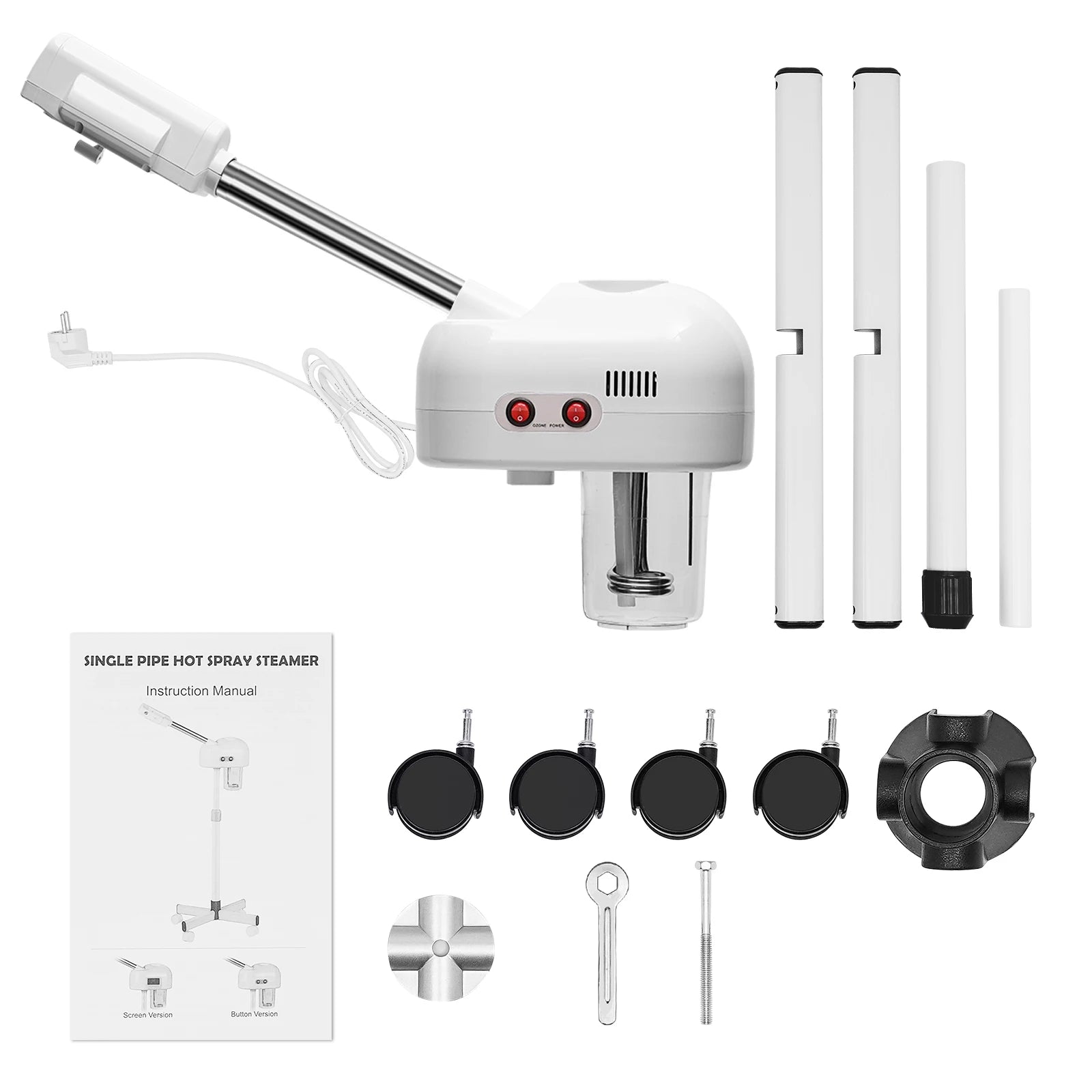 750ML Professional Facial Steamer, 800W Adjustable Skin Care Equipment, Steamer for Salon Beauty and Spa Shop