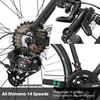 Hiland Aluminum Road Bike,Shimano 14 Speeds, 53/57cm Frame, Racing Bike for Men Mens Racing Bike