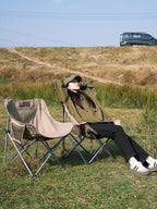Outdoor Folding Moon Chair Portable Chair Camping Chair Picnic Gear Fishing Small Horse Stool Student Sketching