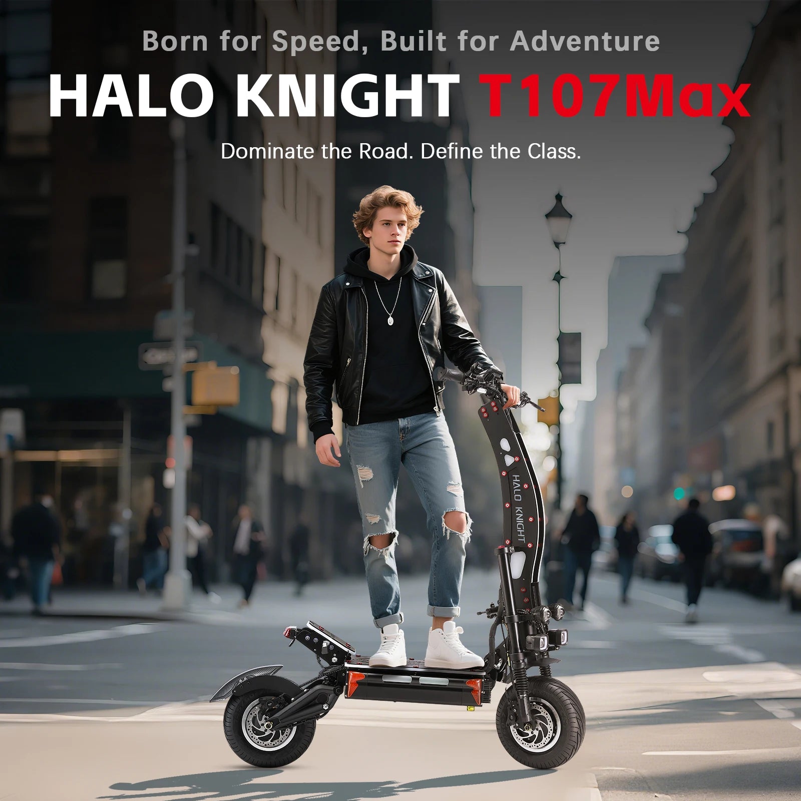 HALO KNIGHT T107Max 72V 8000W Adult Electric Scooter Fast 120km/h Electrical Scooter Powerful Dual Motors Escooter Top E-scooter