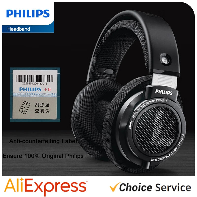 Philips Original SHP9500 Wired Headphones HiFi Stereo HD Mic Call Earphones Sports Running Headset iPhone Android Universal Ürün ana görseli