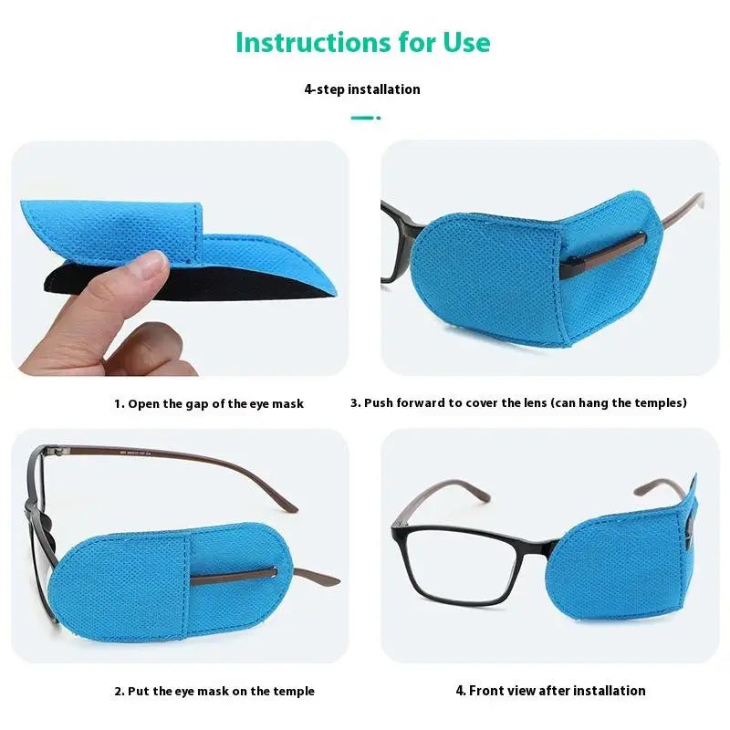 6PCS Eye Patch Kawaii Cute Diy Daily Use Amblyopia Eyeglasses Patches Eyeshade Kid Strabismus Treatment Vision Care For Girl