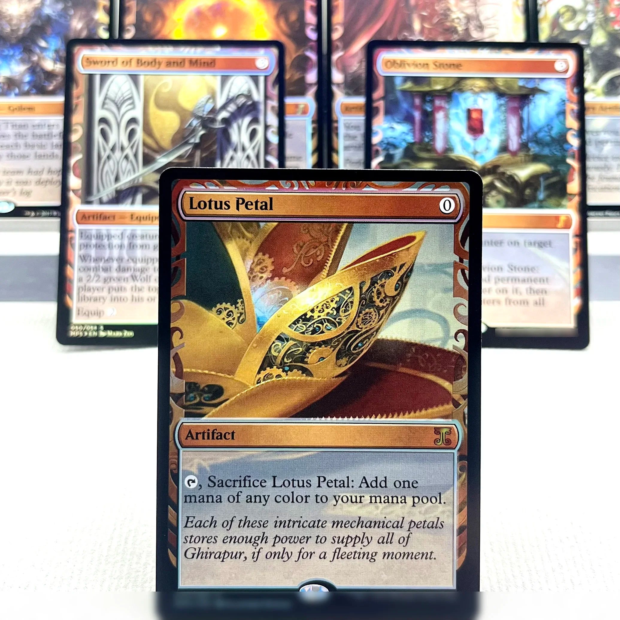 MPS FOIL2-02 TCG Cards for Home Play magical Proxy Sol Ring Lotus Petal the Oblivion Stone Extraplanar Lens Noxious gather Ürün ana görseli