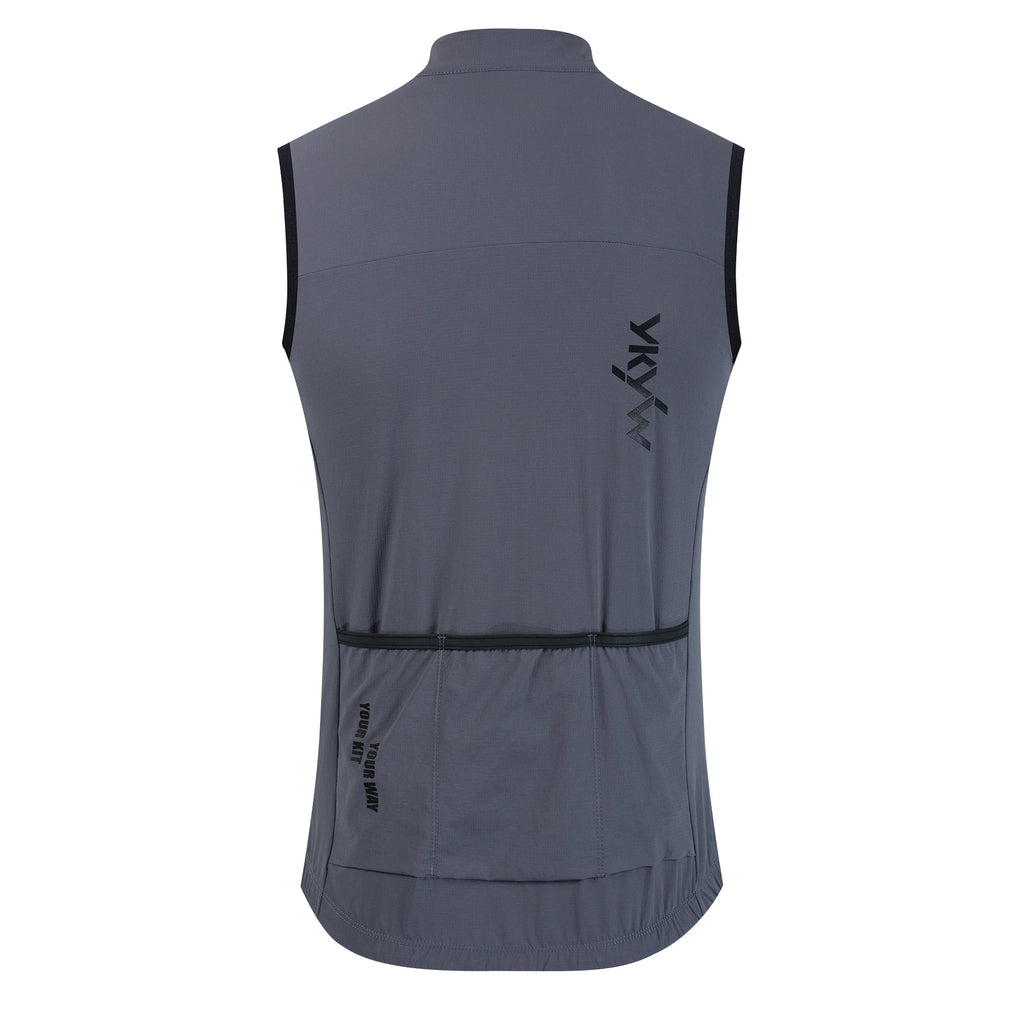 YKYWBIKE Men Cycling Gelit Thermal Fleece Bicycle Windbreaker Sleeveless Bike Vest Windproof Waterproof Cycling