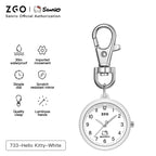 ZGO Sanrio Cinnamoroll Lady Pocket Watch, Simple Design Sense Pendant Watch, Waterproof, Quartz Watch, Gift 733