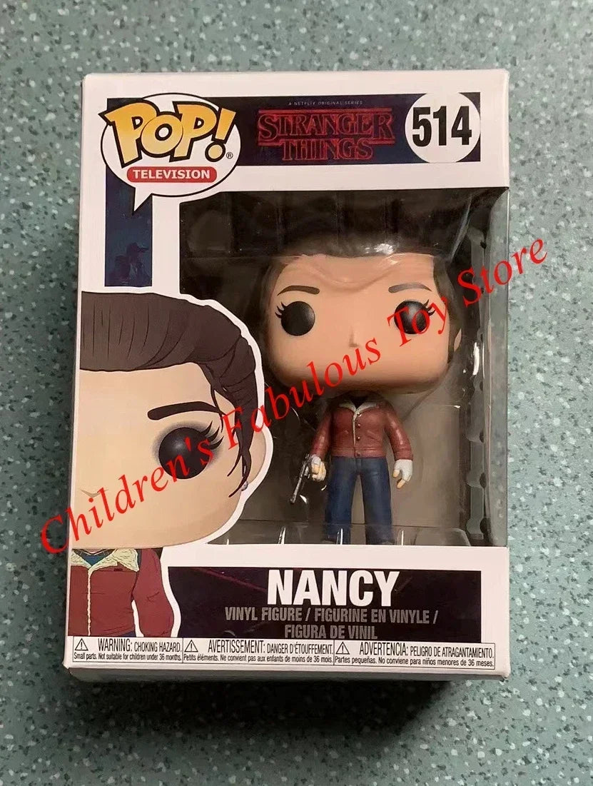 NEW!!! FUNKO POP Stranger Series #1462 Eddie #1250 Dustin Steve Robin Eleven Vinyl Action Figure Collection Models for Gifts