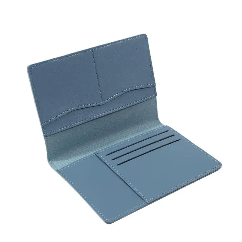 Multifunctional Document Passport Holder Protection Set Pu Leather Passport Clip Holder Travel Wallet Card Holder