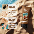 Waterproof Body Foundation With Free Powder Puff Bronze Leg Makeup Long Lasting Tanning Cream 100ml 3 Colors