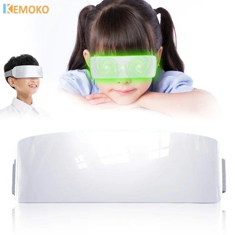 Vision recovery eye massager Green Light Vision Recovery Training Instrument Ems Acupressure Eye Protection Restore Myopia Child Main image