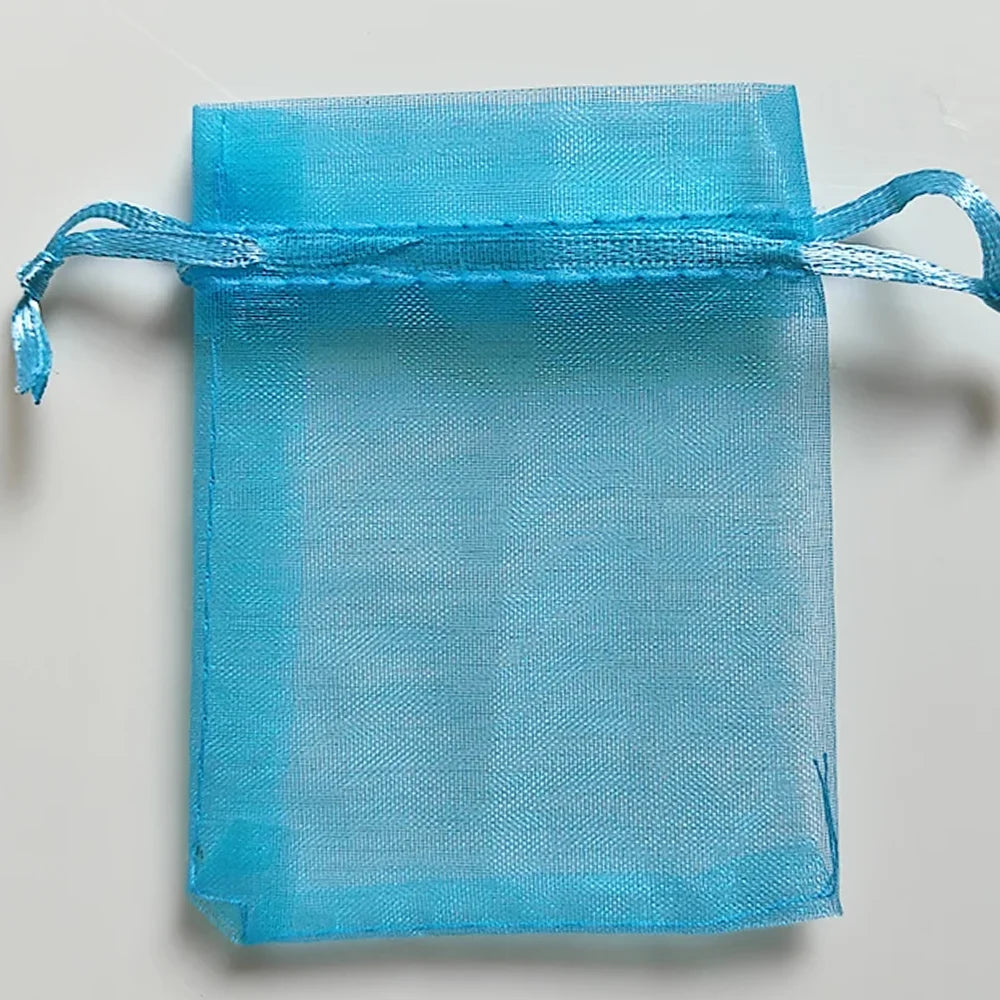 25/50/100pcs Organza Gift Bag Multicolor Drawstring Pouches For Candy Jewelry Bag Packing Wedding Gift Bags Organza Bag