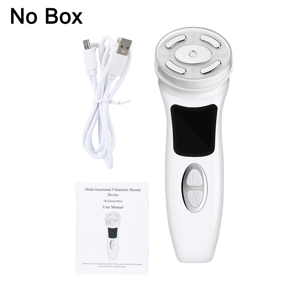 MINI HIFU 4th Generation Lifting Machine EMS Warm Ultrasound Facial Eye Massage Instrument Skin Firm Home Use Spa Beauty Devices
