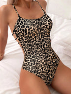 Sexy Leopard Swimwear 2026 Women's Swimsuit One Piece Bathing Suit Woman Brazilian Bandeau Bodysuit Female Beach Wear Monokini