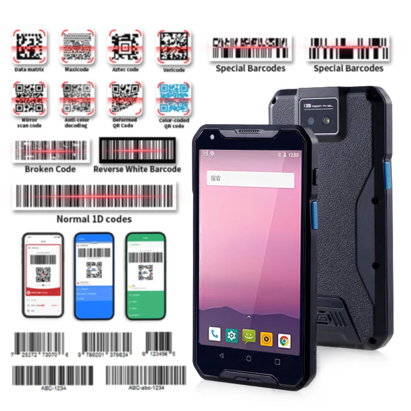 PDA927  Android 2D Qr Code Reader Handheld Terminal Pda Android Barcode Scanner With Nfc Rfid Reader Medical Device Pdas Ürün ana görseli