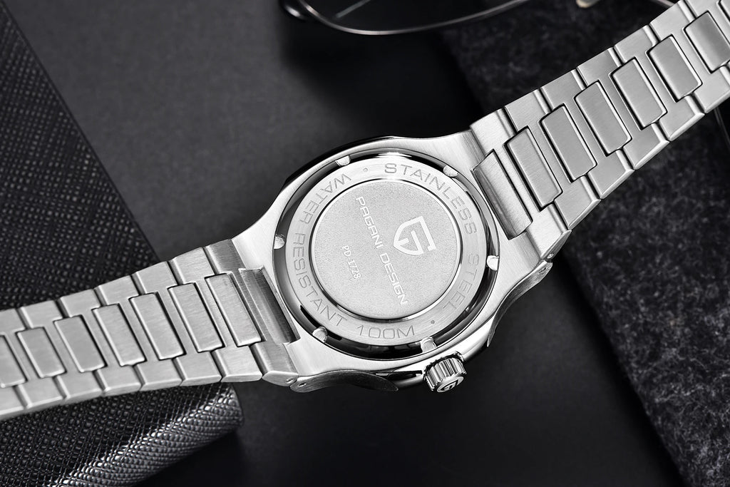 PAGANI DESIGN New Sporty Elegance Mechanical Watch Sapphire Seagull ST16 Movt Man watch Stainless Steel Luminous Men's Watches