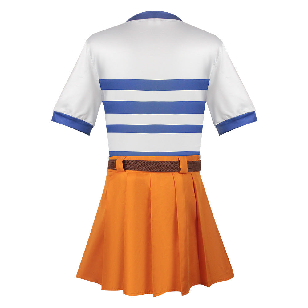 Anime  Nami Cosplay Costume Anime Halloween COS Japanese Unifrom Outfits Role Play Novelty Women Dress Up Carnival  Nami dress