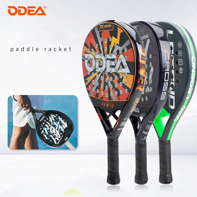 ODEA Beach Tennis Racket Full Carbon Fiber Rough Surface Outdoor Sports Racket For Men Women Adult Senior Player 3K 18K Ürün ana görseli