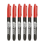 1/6 PCS Permanent Marker Pen Manga Drawing Markers Black Blue Red Waterproof Ink Sketch Pens Stationery Art School Supplies