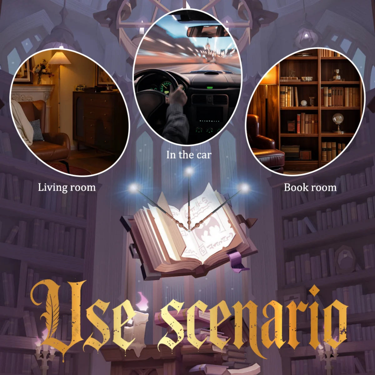 MINISO Harry Potter Series 4pcs Magic Academy Flameless Aroma Kit Cartridge Reed Diffuser Oil Air Freshener Fragrance set