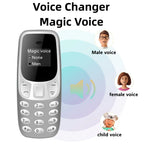 SERVO BM10 Mini Mobile Phone 2 SIM Card Bluetooth Earphone Voice Changer Dialer Low Radiation Sound Recording Small Cellphone