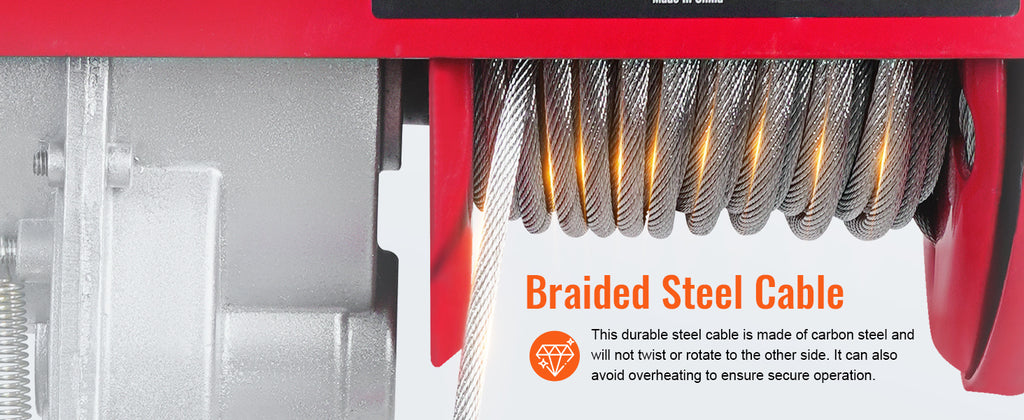 SucceBuy 250kg Electric Hoist Crane Portable Lifter Overhead Garage Winch with Wired/Wireless Remote Control for Car Garage Boat